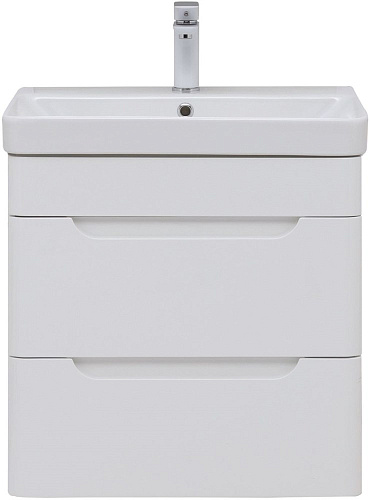 Тумба под раковину Aquanet София 60 белый глянец (2 ящика) 00288905 Тумба под раковину Aquanet София 60 белый глянец (2 ящика) 00288905