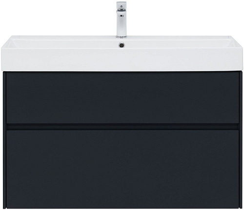 Тумба под раковину Aquanet Бруклин 100 антрацит матовый 00310139 Тумба под раковину Aquanet Бруклин 100 антрацит матовый 00310139
