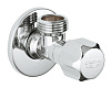 Картинка анонса товара «вентиль угловой grohe 1/2″-1/2″ для подключения смесителей, хром (2201600m)»