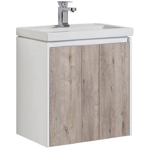 Комплект мебели Aquanet Клио 60 дуб кантри/белый 00196487 Комплект мебели Aquanet Клио 60 дуб кантри/белый 00196487