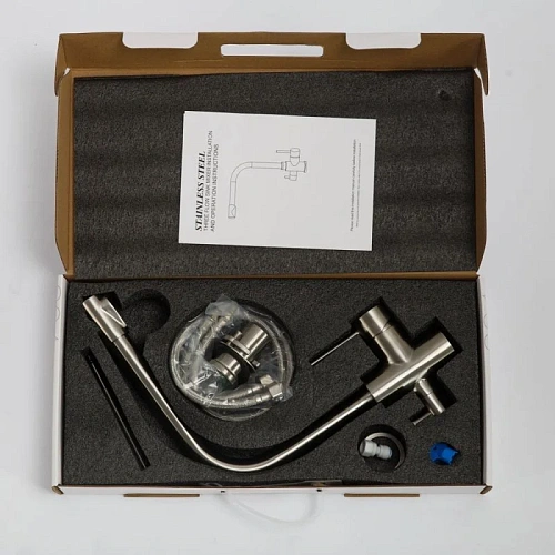 Смеситель для кухни BelBagno BB-LAM15-IN сатин Смеситель для кухни BelBagno BB-LAM15-IN сатин