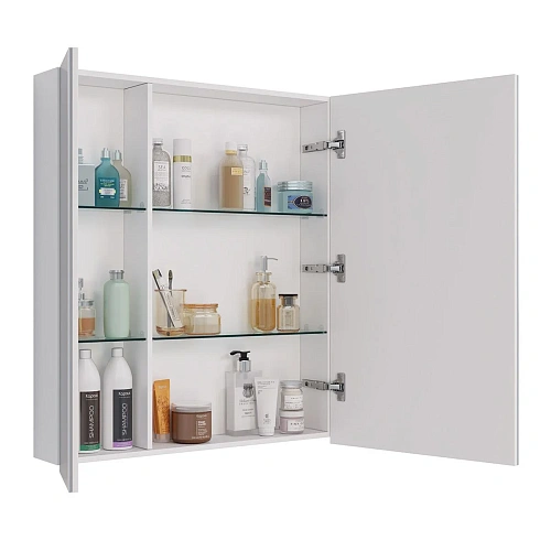 Зеркальный шкаф Lemark UNIVERSAL 70х80 см белый LM70ZS-U Зеркальный шкаф Lemark UNIVERSAL 70х80 см белый LM70ZS-U