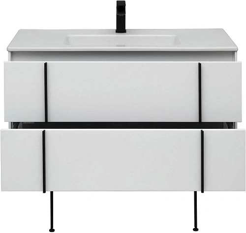 Тумба под раковину Allen Brau Reality 100 1.32007.WM белый матовый Тумба под раковину Allen Brau Reality 100 1.32007.WM белый матовый