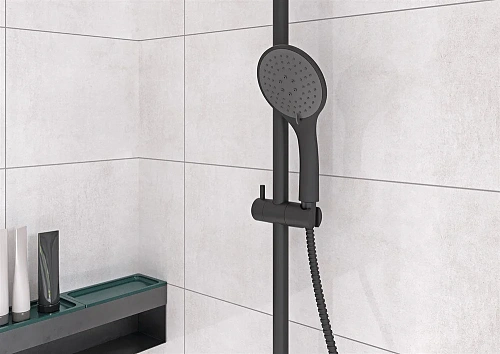 Душевая система Cersanit BRASKO BLACK с термостатом A63112 Душевая система Cersanit BRASKO BLACK с термостатом A63112