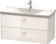 Тумба под раковину Duravit Brioso BR412202222 подвесная 102 см белый глянцевый Тумба под раковину Duravit Brioso BR412202222 подвесная 102 см белый глянцевый