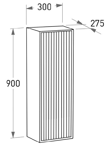 Шкаф-пенал Salini Armonia 300x900 27A.3.300.900.11, подвесной Шкаф-пенал Salini Armonia 300x900 27A.3.300.900.11, подвесной