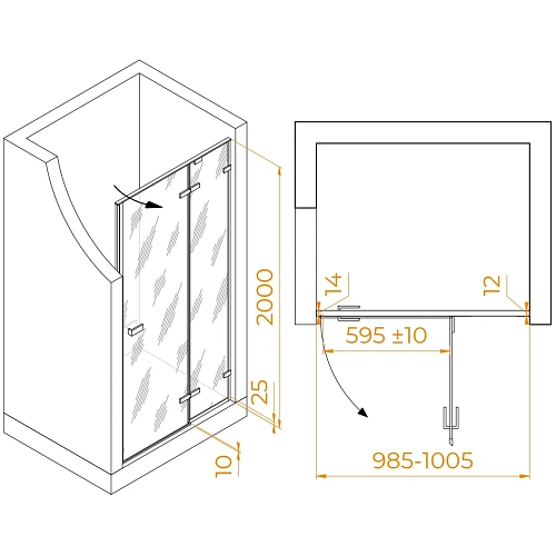 Душевая дверь RGW Stilvoll SV-004Gr 1000 мм серый 353200410-210 Душевая дверь RGW Stilvoll SV-004Gr 1000 мм серый 353200410-210