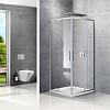 Картинка анонса товара «душевой уголок vincea slim vpr-2sl9090cl, 900x900, хром, стекло прозрачное»
