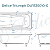 Ванна из искусственного камня Delice Triumph 170х70 DLR330010-G глянцевая Ванна из искусственного камня Delice Triumph 170х70 DLR330010-G глянцевая
