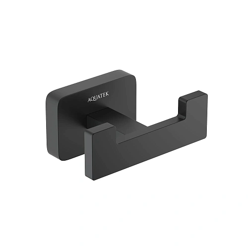 Крючок Aquatek ЛИБРА AQ4302MB черный матовый Крючок Aquatek ЛИБРА AQ4302MB черный матовый