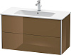 Картинка анонса товара «тумба под раковину duravit xsquare xs417306161 подвесная 101 см коричнево-оливковый глянцевый»