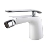 Смеситель для биде Lemark Melange LM4908CW, хром/белый