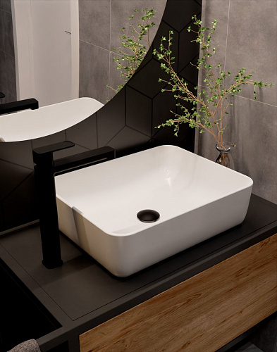 Смеситель для раковины AQUAme Parma AQM6614MB Черный матовый Смеситель для раковины AQUAme Parma AQM6614MB Черный матовый