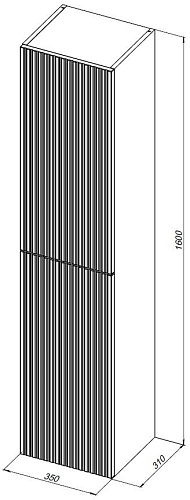 Шкаф-пенал Aquanet Джейн 35 00313289 белый матовый Шкаф-пенал Aquanet Джейн 35 00313289 белый матовый