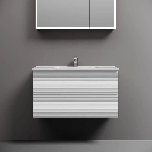 Тумба под раковину Sancos Folk FL90W 890х445х500 Bianco, подвесная Тумба под раковину Sancos Folk FL90W 890х445х500 Bianco, подвесная