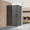 Картинка анонса товара «душевой уголок vincea extra vsr-1e901090cgb, 900/1000x900, черный, стекло тонированное»