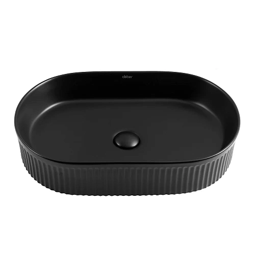 Раковина ABBER Bequem AC2116MB накладная черная матовая Раковина ABBER Bequem AC2116MB накладная черная матовая