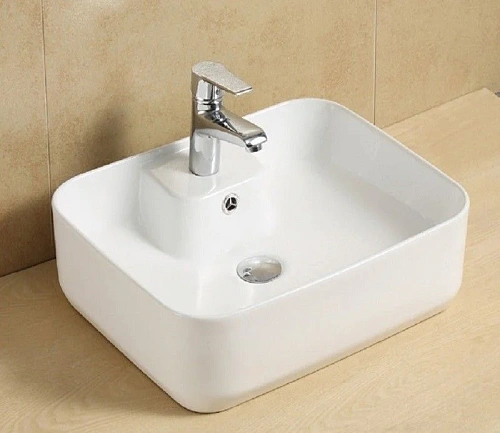 Раковина CeramaLux 9445 накладная, белый Раковина CeramaLux 9445 накладная, белый