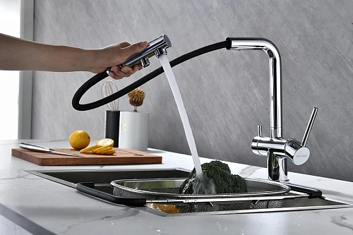 Смеситель для кухни Paulmark SERPENTINE хром Se213222-CR Смеситель для кухни Paulmark SERPENTINE хром Se213222-CR