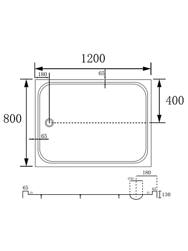 Душевой поддон ABBER AD3C128 120х80 прямоугольный, акриловый, белый Душевой поддон ABBER AD3C128 120х80 прямоугольный, акриловый, белый