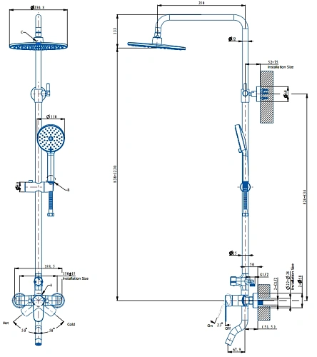 Смеситель для душа ARROW AHMG33013CP хром Смеситель для душа ARROW AHMG33013CP хром