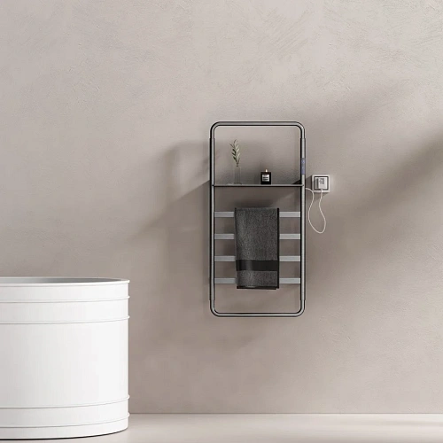 Полотенцесушитель электрический Wonzon & Woghand темный графит (WW-A203-GM) Полотенцесушитель электрический Wonzon & Woghand темный графит (WW-A203-GM)