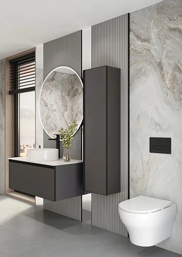 Унитаз подвесной Boheme FIORE 978-SET-2-MW с функцией биде, белый матовый c крышкой Унитаз подвесной Boheme FIORE 978-SET-2-MW с функцией биде, белый матовый c крышкой