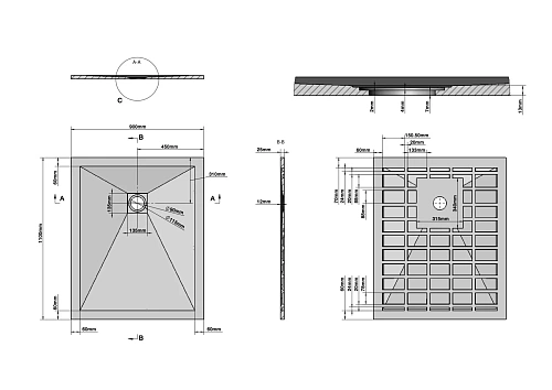Душевой поддон GROSSMAN Strong белый (90x110x2,5) GR-S190110Q Душевой поддон GROSSMAN Strong белый (90x110x2,5) GR-S190110Q