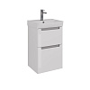Тумба под раковину Lemark BUNO 45 см подвесная/напольная, серый/белый LM04B45T Тумба под раковину Lemark BUNO 45 см подвесная/напольная, серый/белый LM04B45T