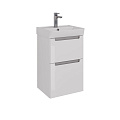 Тумба под раковину Lemark BUNO 45 см подвесная/напольная, серый/белый LM04B45T Тумба под раковину Lemark BUNO 45 см подвесная/напольная, серый/белый LM04B45T