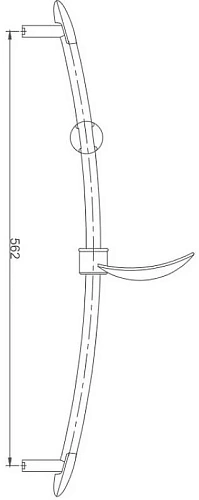 Душевая штанга Haiba HB8002 Душевая штанга Haiba HB8002