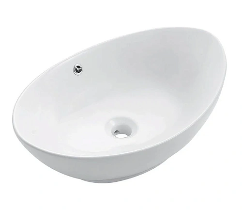 Раковина CeramaLux 9019 накладная, белый Раковина CeramaLux 9019 накладная, белый