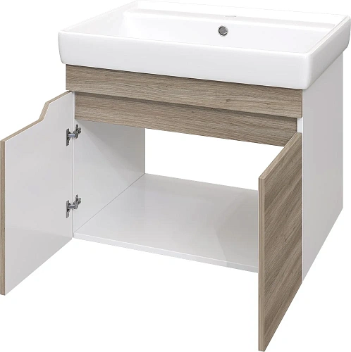 Комплект мебели DIWO Воронеж 60 подвесная, ореховый дубослив, с сифоном 579747 Комплект мебели DIWO Воронеж 60 подвесная, ореховый дубослив, с сифоном 579747