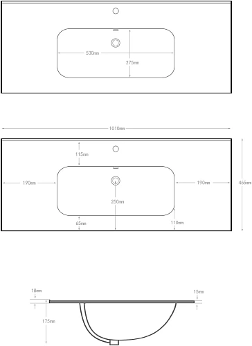 Раковина Allen Brau Glority 100 1.35009.20 Раковина Allen Brau Glority 100 1.35009.20