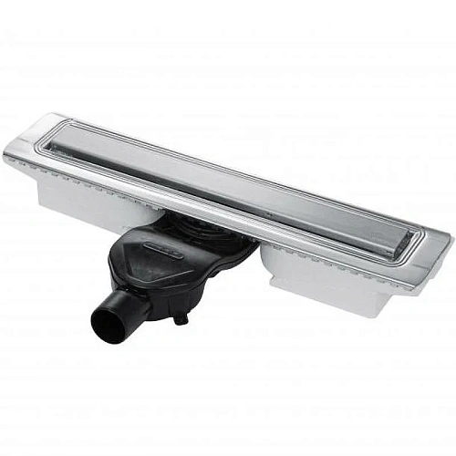 Душевой лоток BERGES C1 Norma 300, матовый хром, S-сифон D50 H60 боковой 090134 Душевой лоток BERGES C1 Norma 300, матовый хром, S-сифон D50 H60 боковой 090134