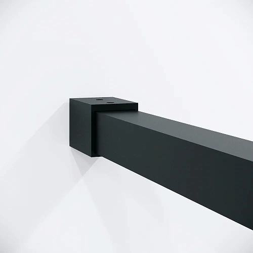 Душевая перегородка Niagara Nova NG-481-90FBLACK (90х200) черный матовый, стекло рифленое/тонированное Душевая перегородка Niagara Nova NG-481-90FBLACK (90х200) черный матовый, стекло рифленое/тонированное