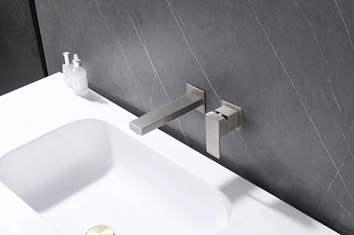 Смеситель для раковины ABBER Daheim AF8212SP для раковины скрытого монтажа, сатин Смеситель для раковины ABBER Daheim AF8212SP для раковины скрытого монтажа, сатин