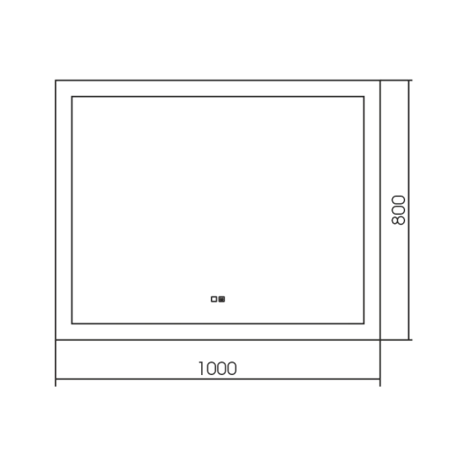 Зеркало Silver mirrors Норма - 4 800х600 часы, сенсорный выключатель ФР-00001042 Зеркало Silver mirrors Норма - 4 800х600 часы, сенсорный выключатель ФР-00001042