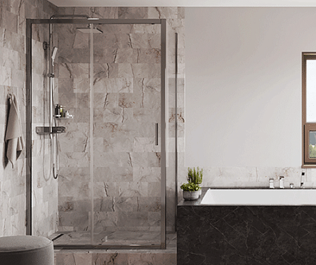 Душевая дверь WasserKRAFT Main 41S13 хром