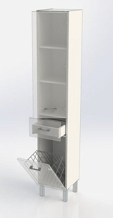 Шкаф-пенал Aquanet Верона 35 б/к черный (напольный) 00178974 Шкаф-пенал Aquanet Верона 35 б/к черный (напольный) 00178974