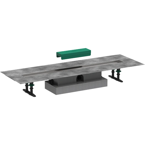 Душевой лоток Hansgrohe uBox universal для установки вровень с полом, внешняя часть слива 80 см 56018180. Душевой лоток Hansgrohe uBox universal для установки вровень с полом, внешняя часть слива 80 см 56018180.