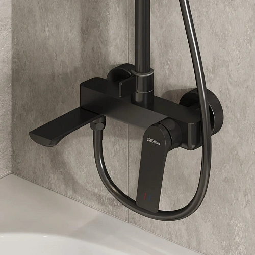 Душевая система GROSSMAN Galaxy 500.K35.01.420 графит сатиновый Душевая система GROSSMAN Galaxy 500.K35.01.420 графит сатиновый