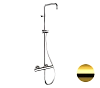Душевая система Remer Elegance EQ32ASSDDO термостатическая, золото глянцевое Душевая система Remer Elegance EQ32ASSDDO термостатическая, золото глянцевое