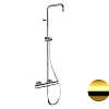 Душевая система Remer Elegance EQ32ASSDDO термостатическая, золото глянцевое Душевая система Remer Elegance EQ32ASSDDO термостатическая, золото глянцевое