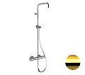 Душевая система Remer Elegance EQ32ASSDDO термостатическая, золото глянцевое Душевая система Remer Elegance EQ32ASSDDO термостатическая, золото глянцевое