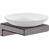 Мыльница Hansgrohe AddStoris 41746340, шлифованный черный хром Мыльница Hansgrohe AddStoris 41746340, шлифованный черный хром