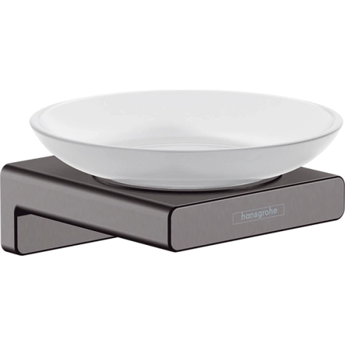 Мыльница Hansgrohe AddStoris 41746340, шлифованный черный хром Мыльница Hansgrohe AddStoris 41746340, шлифованный черный хром