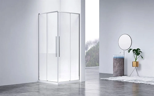 Душевой уголок Slim-N VSS-4SN9010CL, 1000x900, хром, стекло прозрачное Душевой уголок Slim-N VSS-4SN9010CL, 1000x900, хром, стекло прозрачное