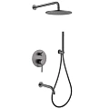 Душевая система ABBER Wasser Kreis AF8117NG скрытого монтажа с изливом, никель Душевая система ABBER Wasser Kreis AF8117NG скрытого монтажа с изливом, никель