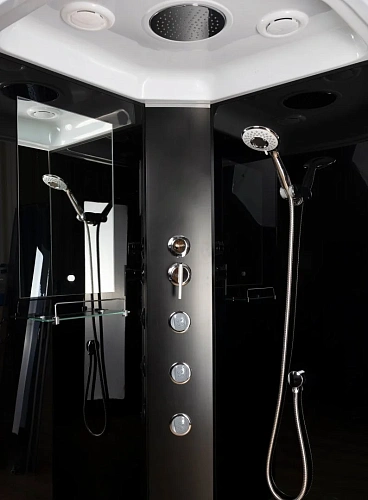 Душевая кабина Niagara Classic NG-6501-14G (900х900х2150) средний поддон (26см) стекло тонированное алюминиевый черный 65011434G Душевая кабина Niagara Classic NG-6501-14G (900х900х2150) средний поддон (26см) стекло тонированное алюминиевый черный 65011434G